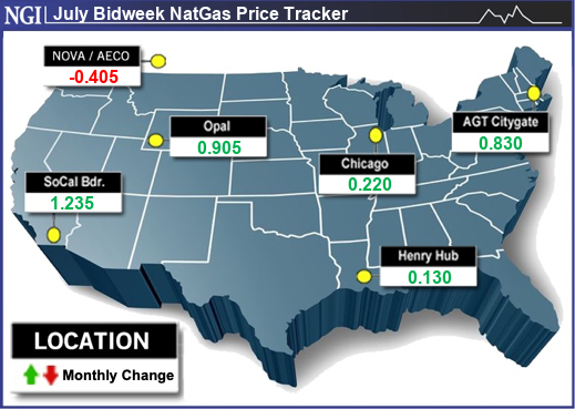 Bidweek Price Tracker Map July 2024